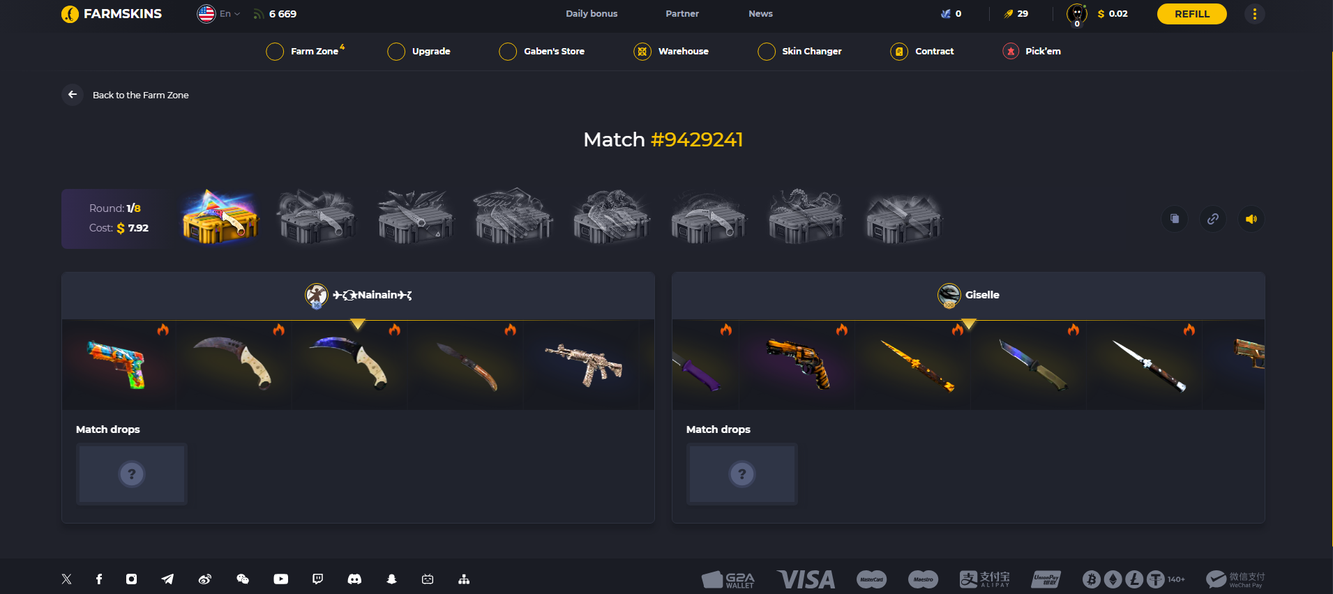 FarmSkins Battle Screenshot