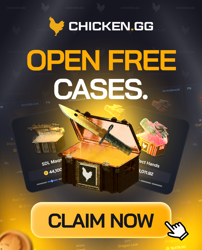 Chicken.gg — Open free cases, use code CASEREVIEWER