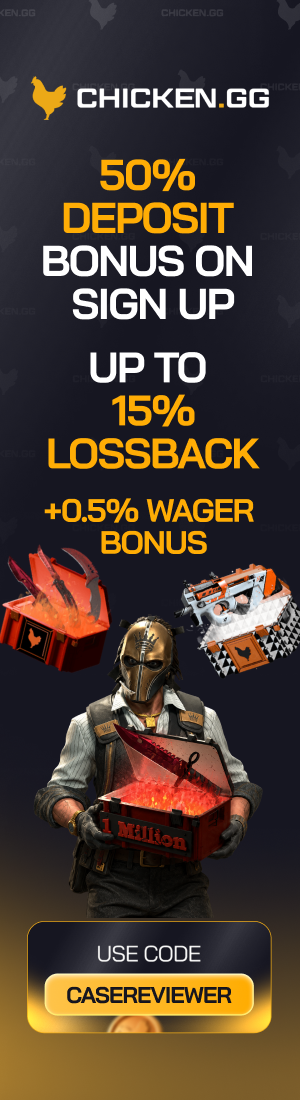 Chicken.gg — 50% deposit bonus + 15% lossback, use code CASEREVIEWER