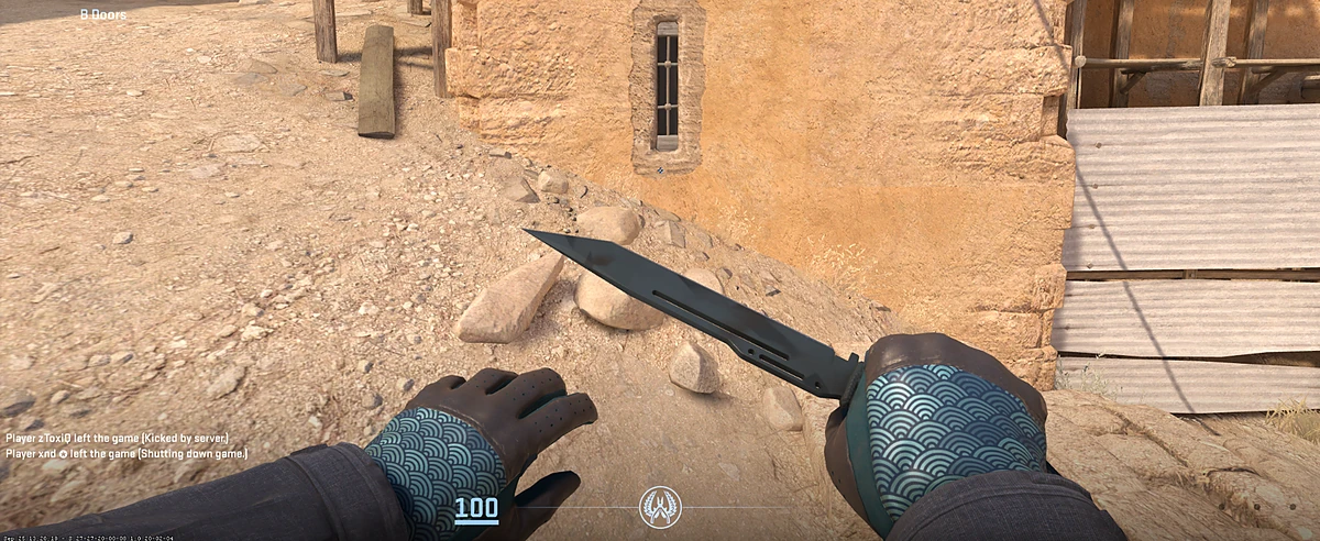 Driver Gloves Seigaiha with Paracord Knife | Night Stripe in CS2