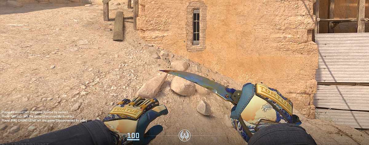 Specialist Gloves Big Swell with Flip Knife | Case Hardened in CS2