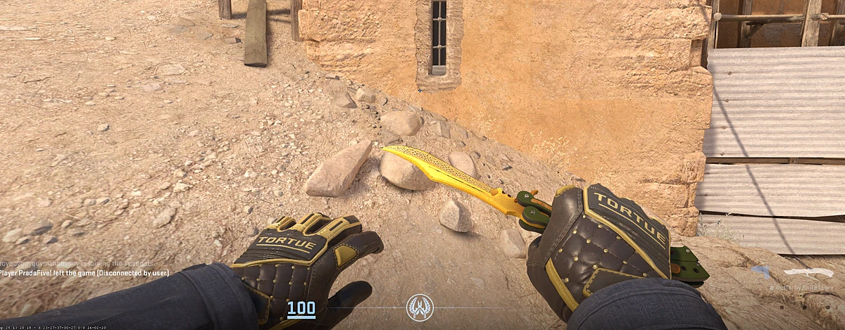 Specialist Gloves Chocolate Chesterfield with Butterfly Knife | Lore in CS2