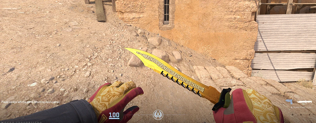 Sport Gloves Occult with Bowie Knife | Lore in CS2