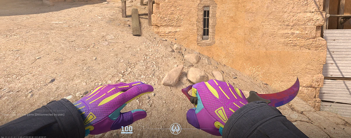 Sport Gloves Ultra Violent with Karambit | Doppler Phase 2 in CS2