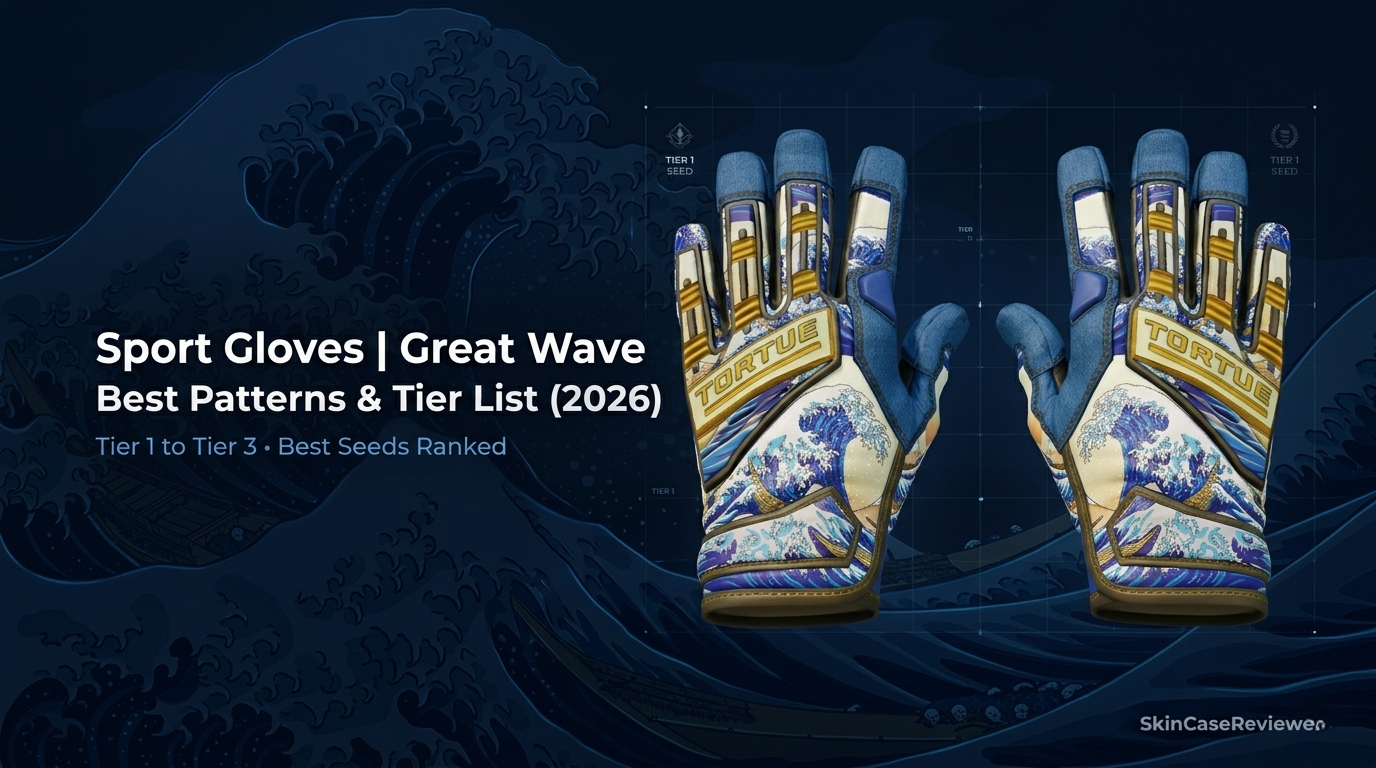 Sport Gloves Great Wave Pattern Guide