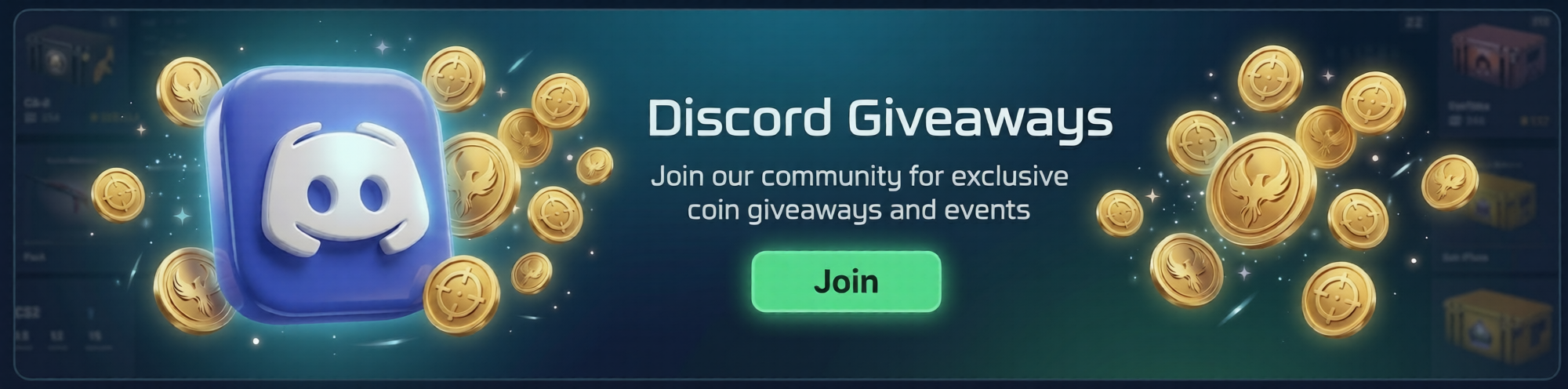 Join our Discord for weekly giveaways
