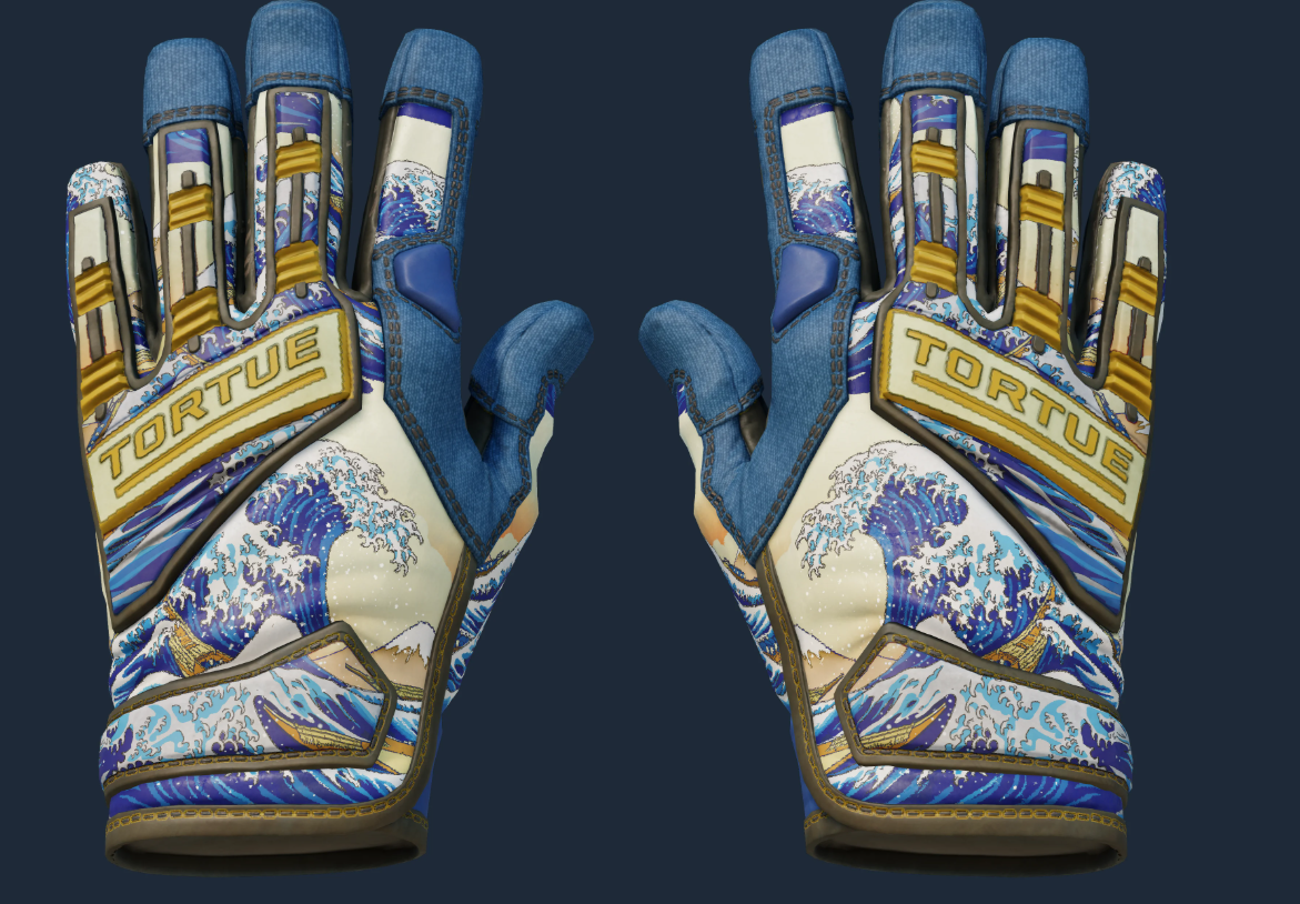 Sport Gloves Great Wave Pattern 273 — Tier 3