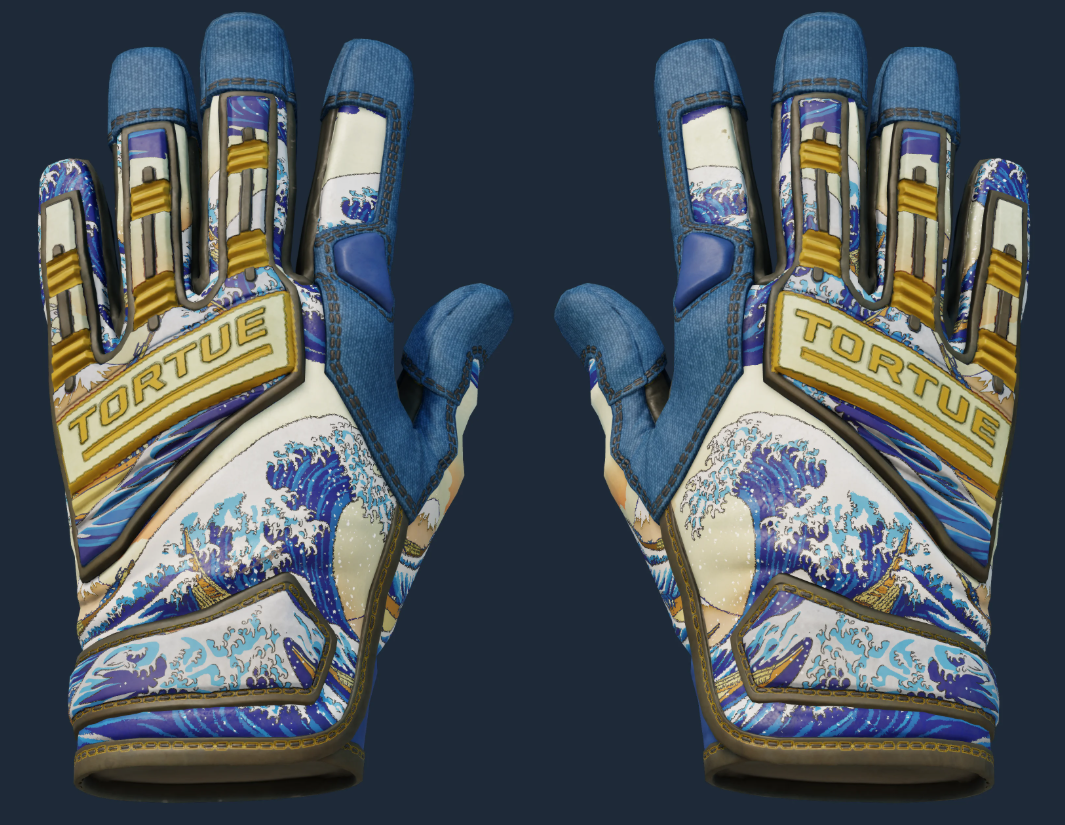 Sport Gloves Great Wave Pattern 578 — Tier 2