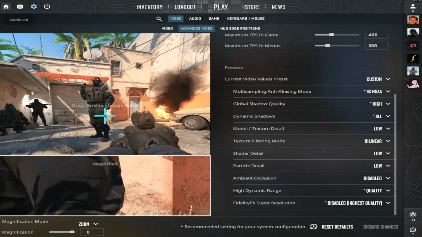 CS2 Advanced Video Settings — Full Config