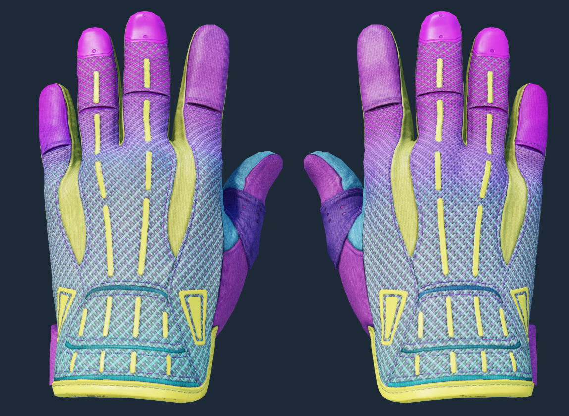 Sport Gloves Ultra Violent Pattern 715 — Tier 2 Max Blue