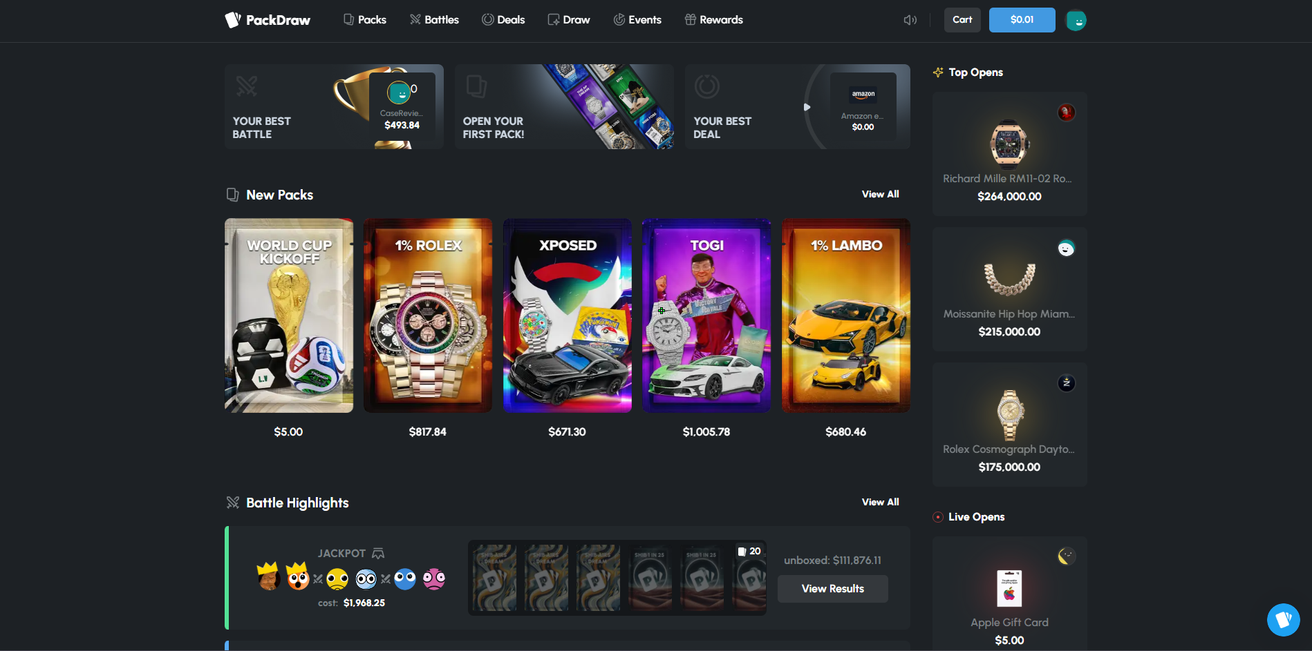 PackDraw Homepage