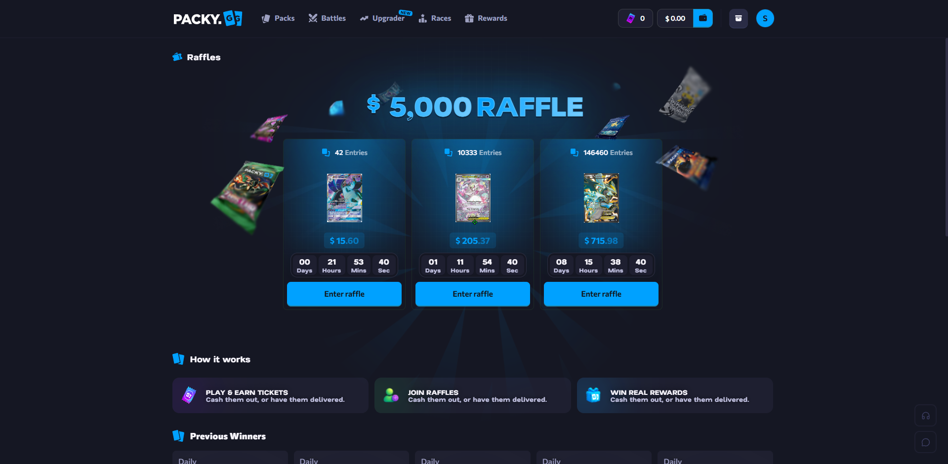 Packy.gg Raffle System