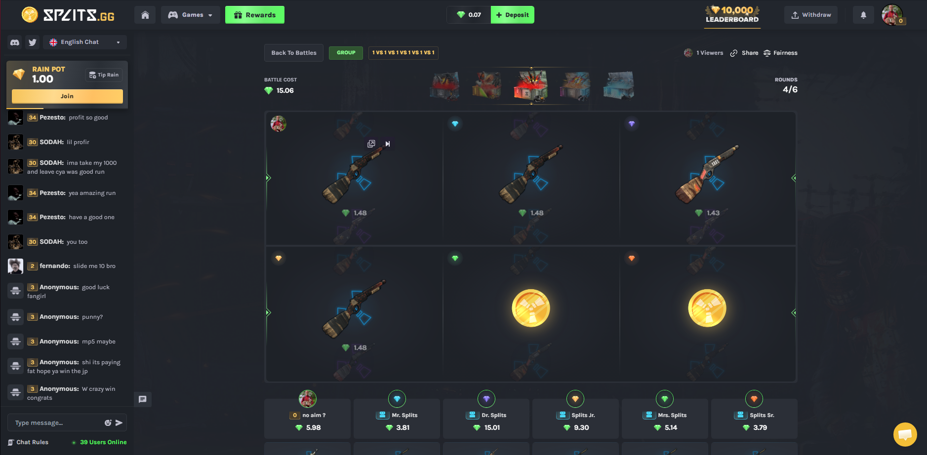 Splits.gg Case Battle